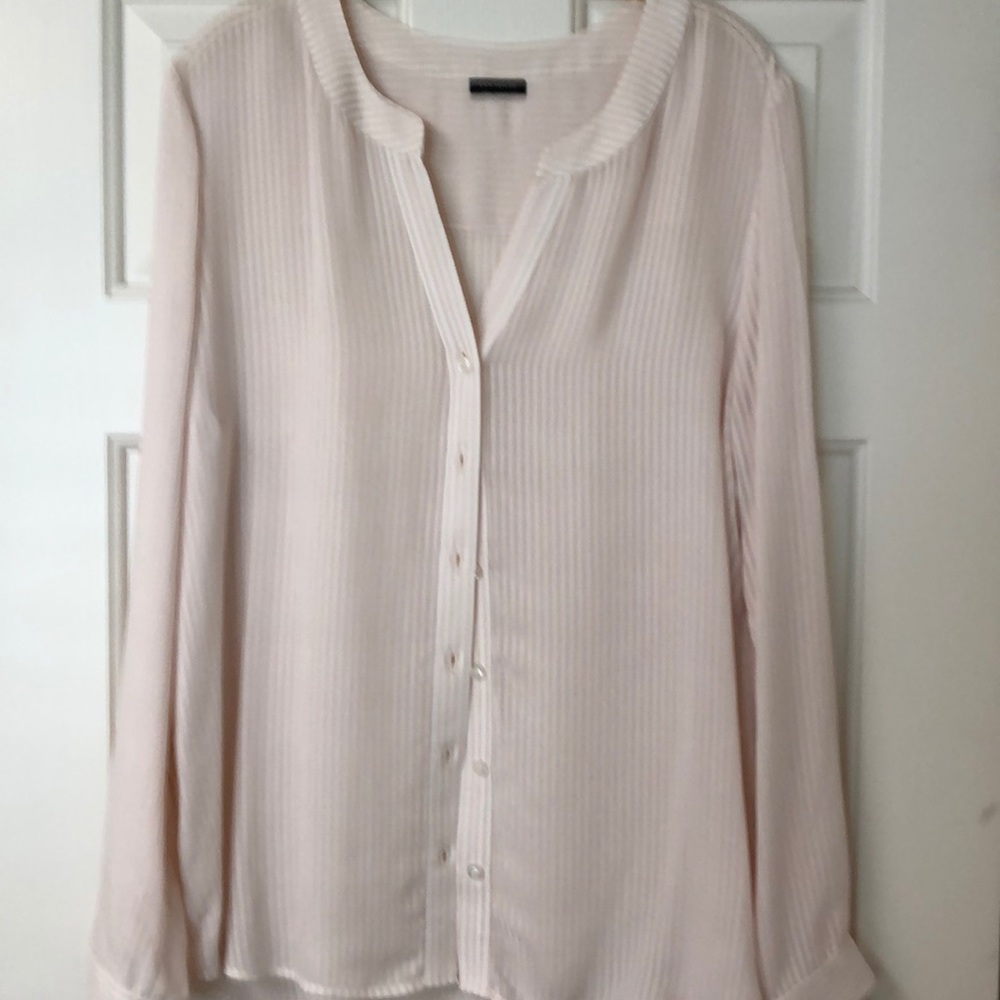 Sheer SALMON stripe